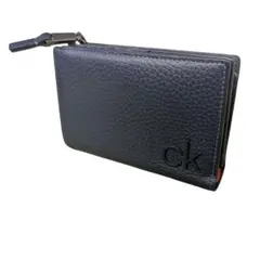 未使用品 Calvin Klein ネイビー 二つ折り財布