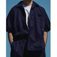 ファミマ　A.H 半袖シャツ ネイビー