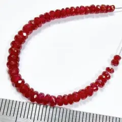ピンクサファイア ティアドロップ グラデーション 20cm連 天然石 a 