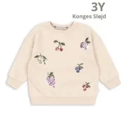 【新品】Konges Sløjd フルーツ刺繍 トレーナー　3Y