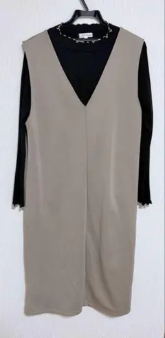【美品】マタニティ Vネックワンピース トップス　セット