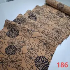 柿渋染め=未使用品着物解き 186
