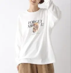 LEPSIM 猫プリント 長袖Tシャツ