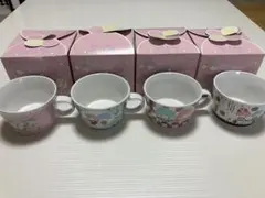 サンリオ キャラクター柄マグカップ 4個セット キキ&ララ 食器 未使用品