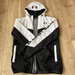 UNDER ARMOUR ウィンドブレーカー MD ホワイト/ブラック