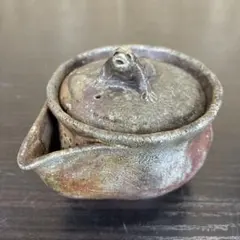 見附文雄 備前焼 龍 宝瓶 【m775 骨董　急須 茶道具　煎茶道具 】 見附文雄 備前焼 龍 宝瓶 【m775 骨董急須 茶道具煎茶道具 】