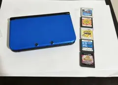 ニンテンドー3DS LL ブルー ゲームカード5枚付き