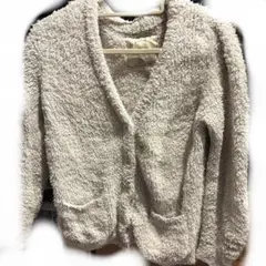 ジェラートピケ　ルームウェア　カーディガン　オフホワイト