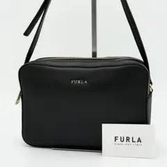 【極美品】FURLA LILLI カメラバッグ ショルダーバッグ ブラック