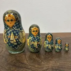 ロシア製 マトリョーシカ 5点　海外　民芸品