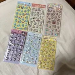 DAISO ダイソー　サンリオ ぷくっとシール 6種類セット