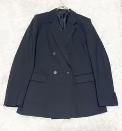 UNIQLO 2024aw ダブルジャケット　黒　Mサイズ