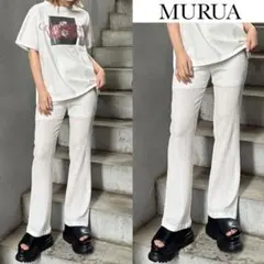 ムルーア プリーツ イージー ワイド パンツ