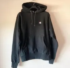 Champion リバースウィーブ ブラック パーカー Sサイズ