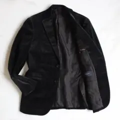 BURBERRY LONDON ベロアテーラードジャケット M ブラック