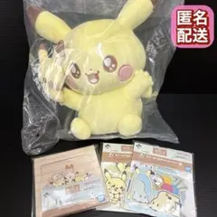 一番くじ ポケピース　ポケモン　A賞 ピカチュウ　I賞メモ　J賞 ステッカー