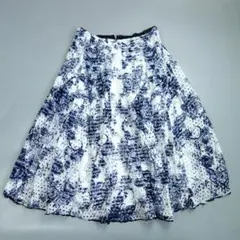 m*迎様 2006美品 インゲボルグ パンチング ボーラレースフラワースカートのサムネイル
