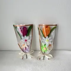 2個セット！モールフラワー チューリップ ミニブーケ｜卒業式 入学式