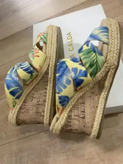 花柄エスパドリーユサンダル