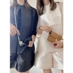超美品ハイアンド HIAND バルーンスリーブブラウス トップス - メルカリ