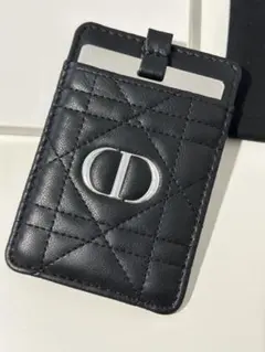 Dior カードケース CDロゴ ブラック レザー風 ミニ財布 名刺入れ