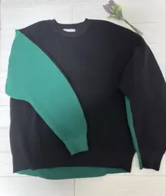 3Ｌ バイカラーニット⭐︎ 大きいサイズ