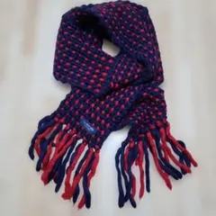 Lynn Hollyn　マフラー ネイビー/レッド　アイビー　入手困難