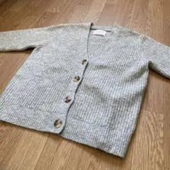 ZARA 140 カーディガン　ニット　グレー