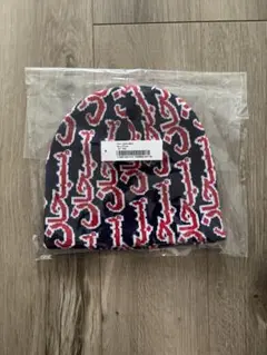 Supreme Arabic Jacquard Beanie Navy