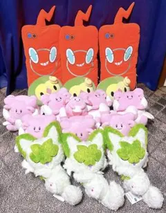 タグあり ポケモン ぬいぐるみ ロトム ハピナス ニャオハ