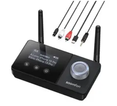 Bluetooth 5.3 トランスミッター レシーバーSOOMFON 2台同時