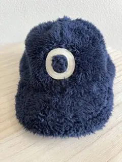 もこもこボアキャップ　キッズ　イニシャルO