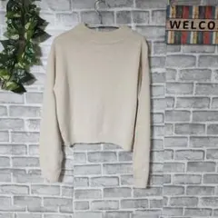 【最終値下げ】GRL クリーム色 クルーネック 長袖ニット