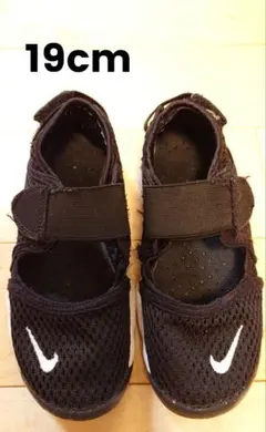 ナイキ　Nike サンダル ブラック　19センチ　エアリフト　キッズ