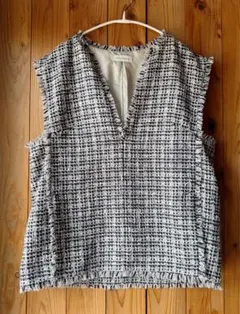 ★春休み特別価格★ バンヤードストーム ツイード Vネック ベスト