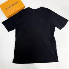新品タグ付 23SS ルイヴィトン Tシャツ 刺繍 シグネチャーロゴ L 紺 