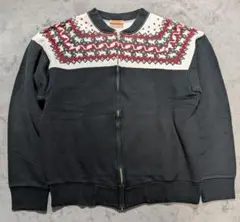 Pherrow's フルジップ スウェット雪柄