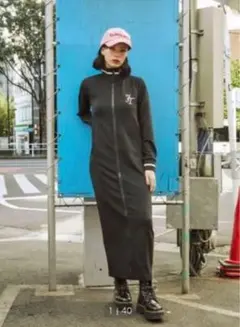 ジャージワンピース ロングワンピース