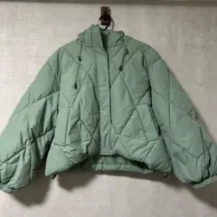 POU DOU DOU ミントグリーン キルティングダウンジャケット