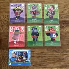 amiiboカード　あつ森ゴリラ系7枚セット
