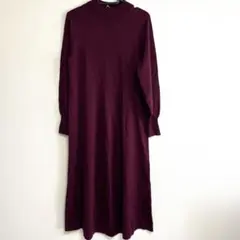 メリノブレンド　Aラインワンピース(長袖) Mサイズ