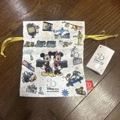 新品未使用タグ付き　ディズニーストア　30周年　巾着
