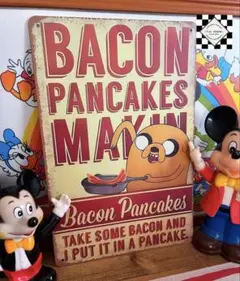 アドベンチャータイム　ブリキ看板　アメリカン雑貨　アメリカンフェンス　アメコミ