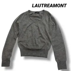 ロートレアモン トップス グレー ニット 毛100%