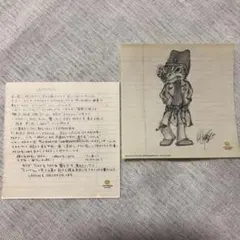 hide 直筆絵画ステッカー&直筆レター★希少‼︎非売品★X.X JAPAN