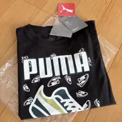 PUMA スニーカー柄 Tシャツ 150サイズ ブラック