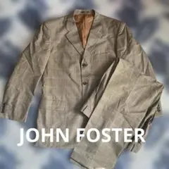 JOHN FOSTER ブラウン系　チェック柄 セットアップ