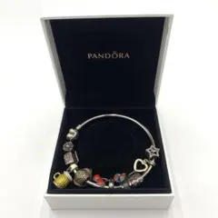 パンドラPANDORA ブレスレッドビジューチャーム銀製925 シルバーブルー