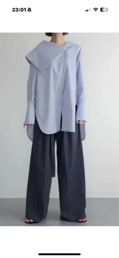 GAP × Victoria Beckham ハイライズ プリーツトラウザー - メルカリ