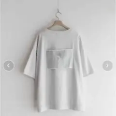 remer リメール ライトグレー バックプリント Tシャツ M